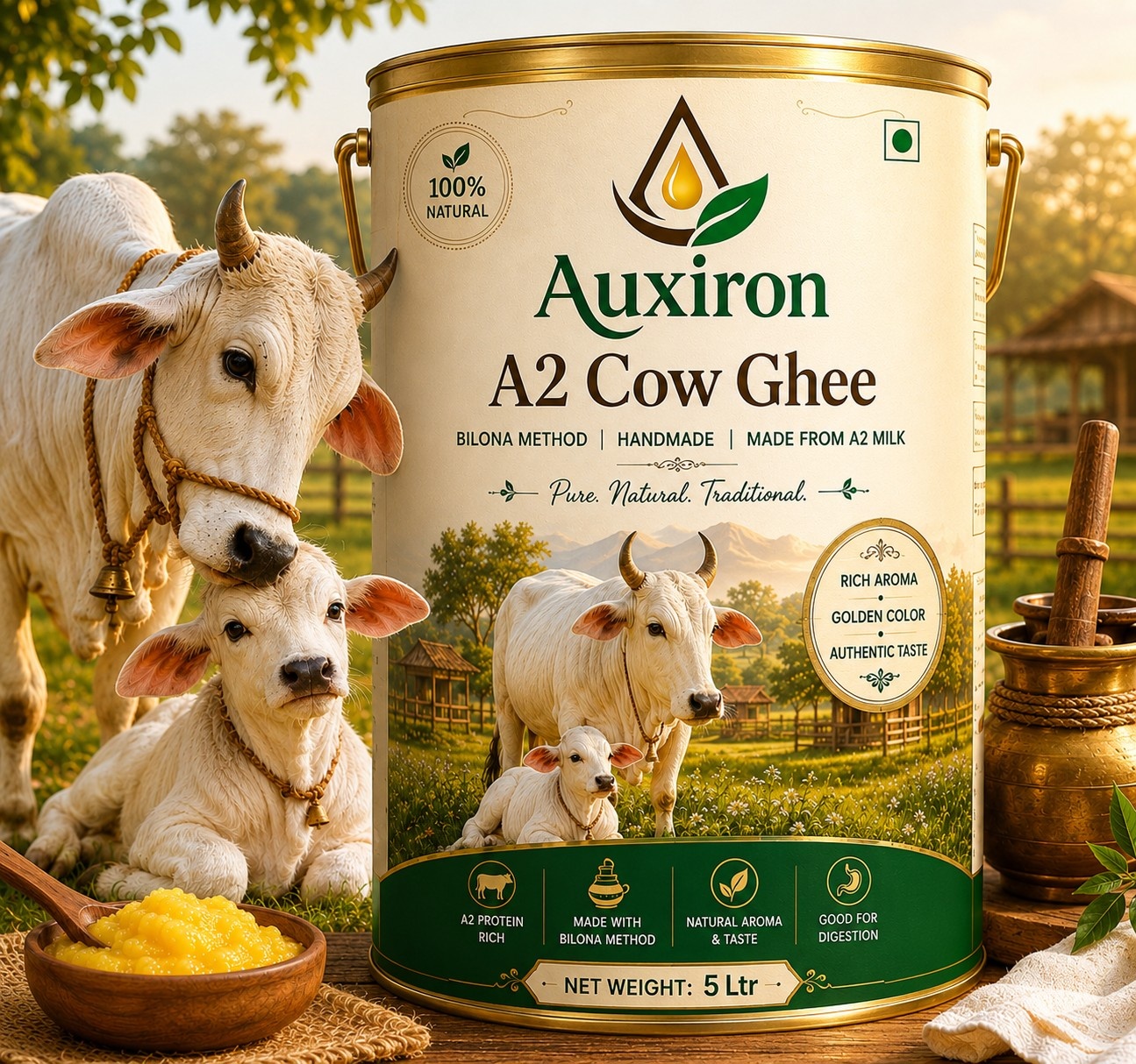 A2 Cow Ghee - Handcrafted from Curd - image 2